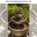 Piatti Concrete Outdoor Garden Fountain - 1746 - Majestic Fountains and More