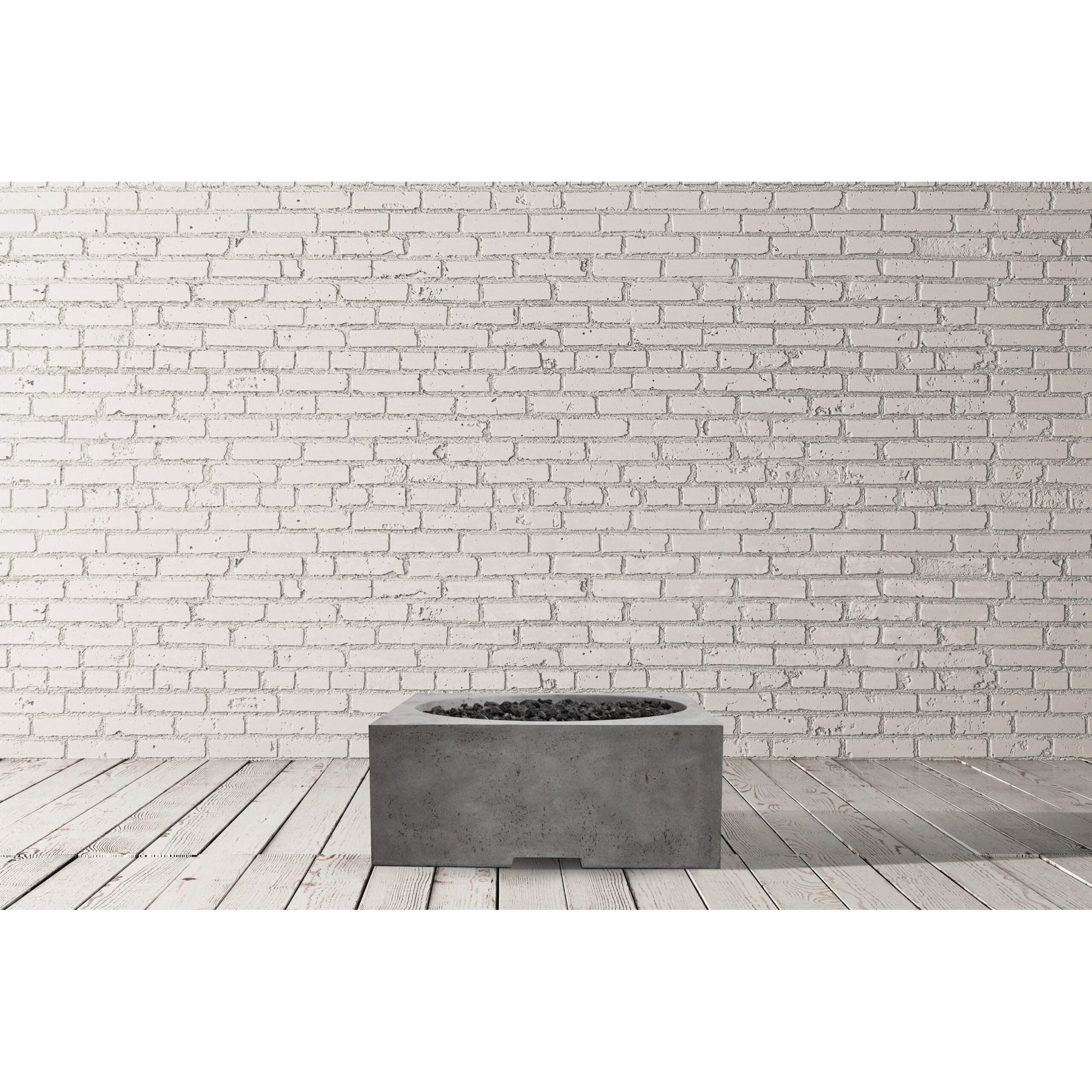 Piazza Fire Table in GFRC Concrete by Prism Hardscapes - Majestic Fountains