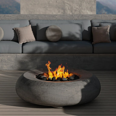 Pietra Fire Table PH-491 in GFRC Concrete - Majestic Fountains