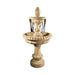 Pioggia 2 Tier Fountain in Cast Stone - Majestic Fountains.jpg