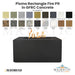 Pismo Rectangle Fire Pit in GFRC Concrete - Majestic Fountains