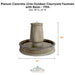 Planum Concrete Urna Outdoor Courtyard Fountain with Basin - 1704 - Mjestic Fountains