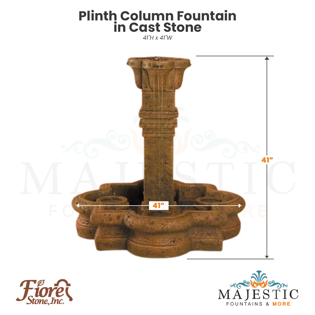 Plinth Column Fountain - Majestic Fountains