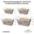Plymouth Rectangle 24" Tall Fire Pit in Wood Grain GFRC Concrete - Majestic Fountains