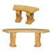 Portico Curved Bench - 514 & 515 - Majestic Fountains