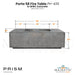 Porto 58 Fire Table PH-435 in GFRC Concrete by Prism Hardscapes Size - Majestic Fountains and More