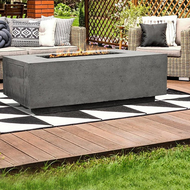Porto 68 Fire Table PH-422 in GFRC Concrete - Majestic Fountains