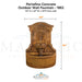 Portofino Concrete Outdoor Wall Fountain - 1862 - Majestic Fountains