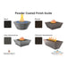Essex Grand Fire Table Powder Coated - Majestic Fountains