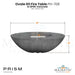 Ovale 60 Fire Table in GFRC Concrete by Prism Hardscapes  - Majestic Fountains