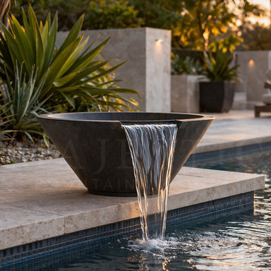 Prism Hardscapes Verona Water Bowl PH-443-WB in GFRC Concrete - Majestic Fountains