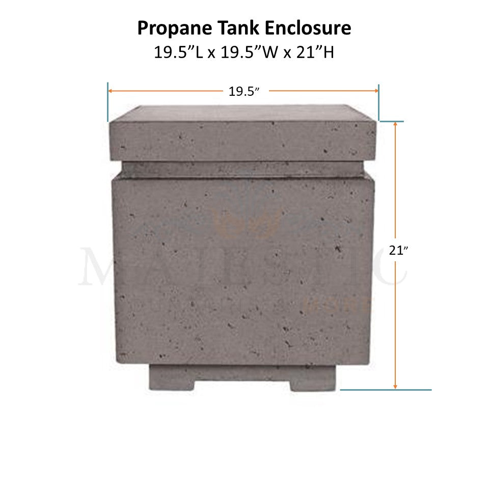 Propane Tank Enclosure in GFRC Concrete - Majestic Fountains and More