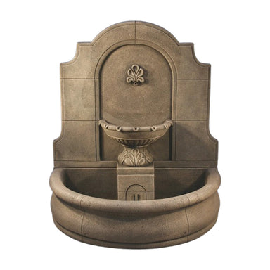 Provincial Wall Fountain in Cast Stone - Majestic Fountains
