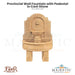 Provincial Wall Fountain with Pedestal in Cast Stone - Fiore Stone LG133-FWL & LG133-FWLD - Majestic Fountains
