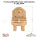 Provincial Wall Fountain with Pedestal in Cast Stone - Fiore Stone LG133-FWL & LG133-FWLD - Majestic Fountains