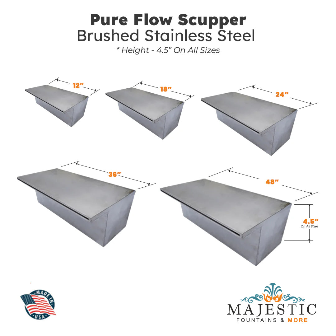 Pure Flow Scupper - Majestic Fountains