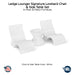 QUICKSHIP Ledge Lounger Signature Lowback Chairs & Side Table Set Color White - In-Pool & Patio Furniture - Majestic Fountains