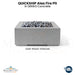 QUICKSHIP Alea Fire Pit DEKKO Concrete - Majestic Fountains