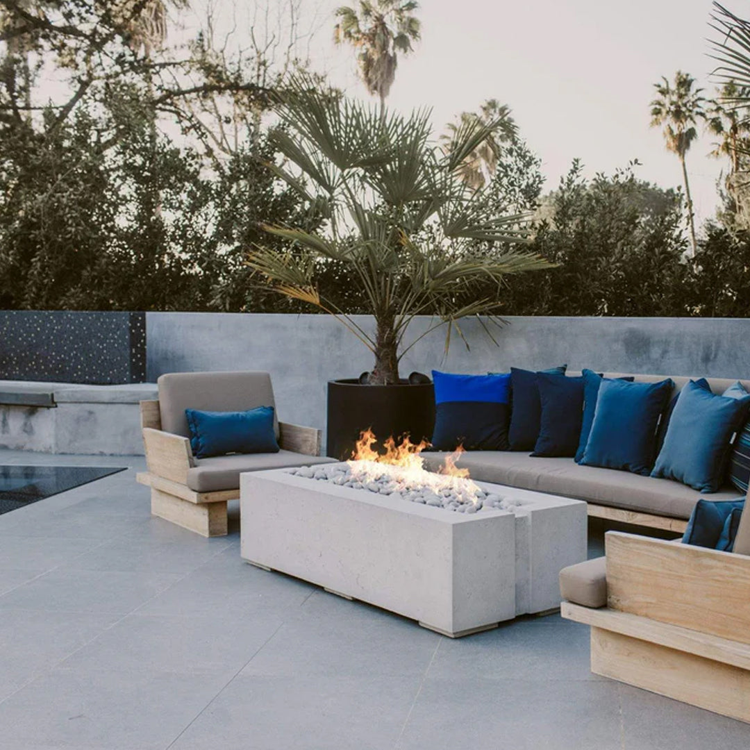 QUICKSHIP Avera Fire Pit in DEKKO Concrete  by HPC - Majestic Fountains