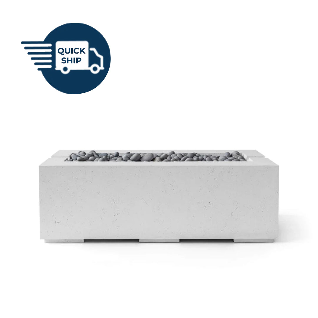 QUICKSHIP Avera Fire Pit in DEKKO Concrete  by HPC - Majestic Fountains