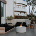 QUICKSHIP Belmont Fire Pit in DEKKO  Concrete  by HPC - Majestic Fountains