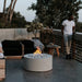 QUICKSHIP Belmont Fire Pit in DEKKO  Concrete  by HPC - Majestic Fountains