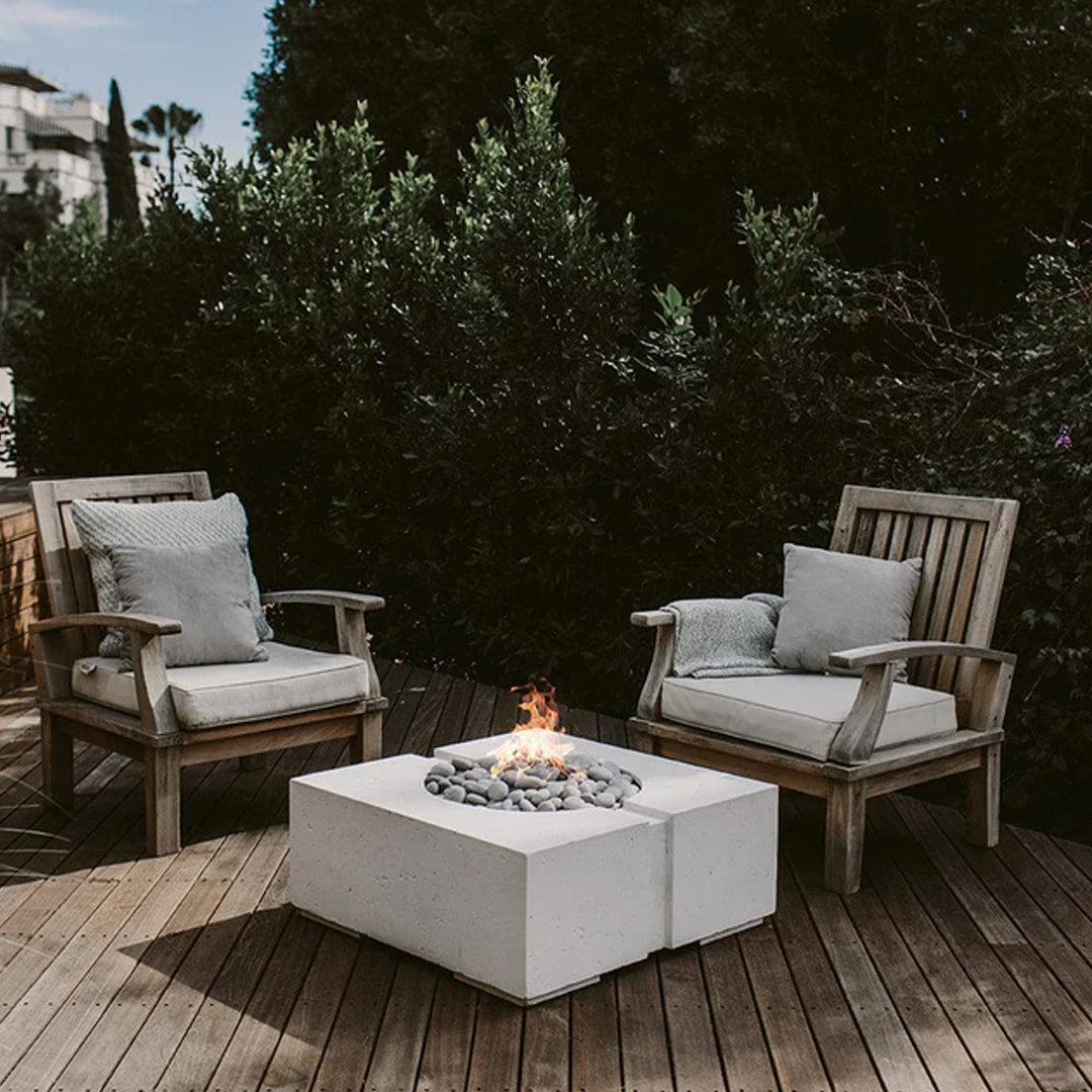QUICKSHIP Bravo Fire Pit DEKKO  Concrete  by HPC - Majestic Fountains