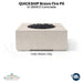 QUICKSHIP Bravo Fire Pit in  DEKKO  Concrete - Majestic Fountains