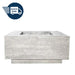 QUICKSHIP Tavola 2 Fire Table PH-406-3 in GFRC Concrete in Natural by Prism Hardscapes + Free Cover - Majestic Fountains