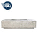 QUICKSHIP Tavola 8 Fire Table PH-473-3 in GFRC Concrete in Natural by Prism Hardscapes + Free Cover - Majestic Fountains
