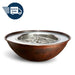 QUICKSHIP Tempe Fire Bowl in Hammered Copper by HPC - Majestic Fountains