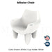 QUICKSHIP Tenjam Mibster Chair in White - Majestic Fountains