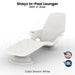 QUICKSHIP Tenjam Shayz In-Pool Lounger in White - Majestic Fountains