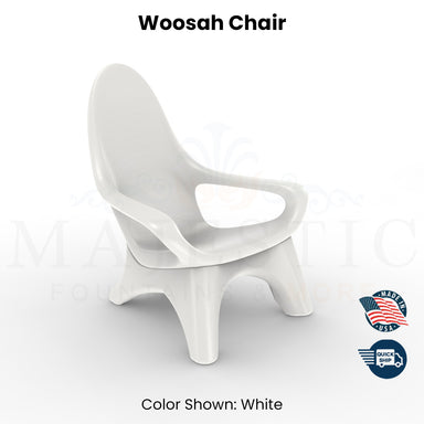 QUICKSHIP Tenjam Woosah Chair in White   - Majestic Fountains