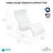 QUICKSHIP Ledge Lounger Signature Side Table Size - In-Pool & Patio Furniture - Majestic Fountains