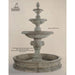 Quattro Lion Head Three Tiered Outdoor Courtyard Fountain with Basin - 1228 - Majestic Fountains