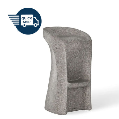 Quickship Ledge Lounger Signature Bar Stool - Counter Height 29.5 - Majestic Fountains