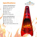 ROTAI SHAG Tikifire 4ft. Tall Fire Sculpture  - Majestic Fountains