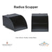 Radius Scupper Black - Majestic Fountains