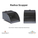 Radius Scupper Grey Hammertone - Majestic Fountains