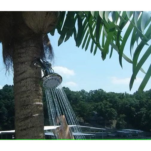 Rainforest Bliss Twin Shower Artificial Palm Tree - Majestic Fountains and More