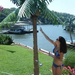 Rainforest Bliss Twin Shower Artificial Palm Tree - Majestic Fountains and More