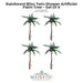 Rainforest Bliss Twin Shower Artificial Palm Tree Palm - Majestic Fountains