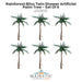 Rainforest Bliss Twin Shower Artificial Palm Tree Palm - Majestic Fountains