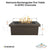 Ramona Rectangular Fire Table in GFRC Concrete - Majestic Fountains