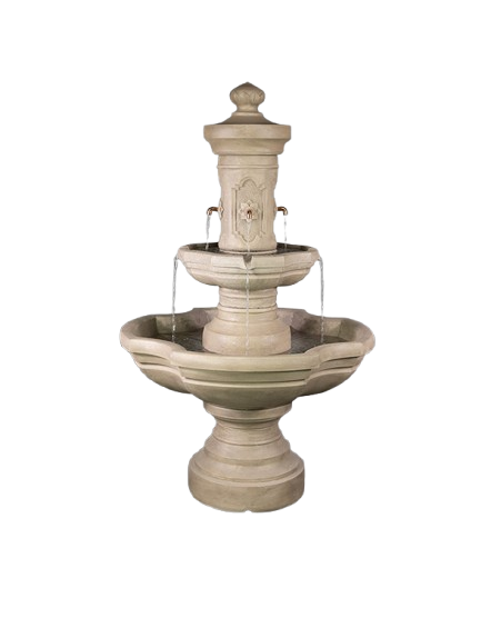 Ravello Concrete Outdoor Courtyard Fountain - 1848