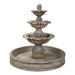 Regina Concrete 3 Tier - Outdoor Courtyard Fountain with Basin - 1028 - Majestic Fountains
