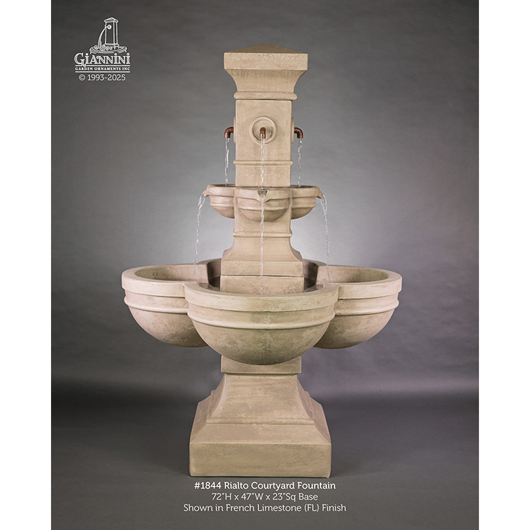 Rialto Courtyard Fountain - 1844 - Majestic Fountains and More.