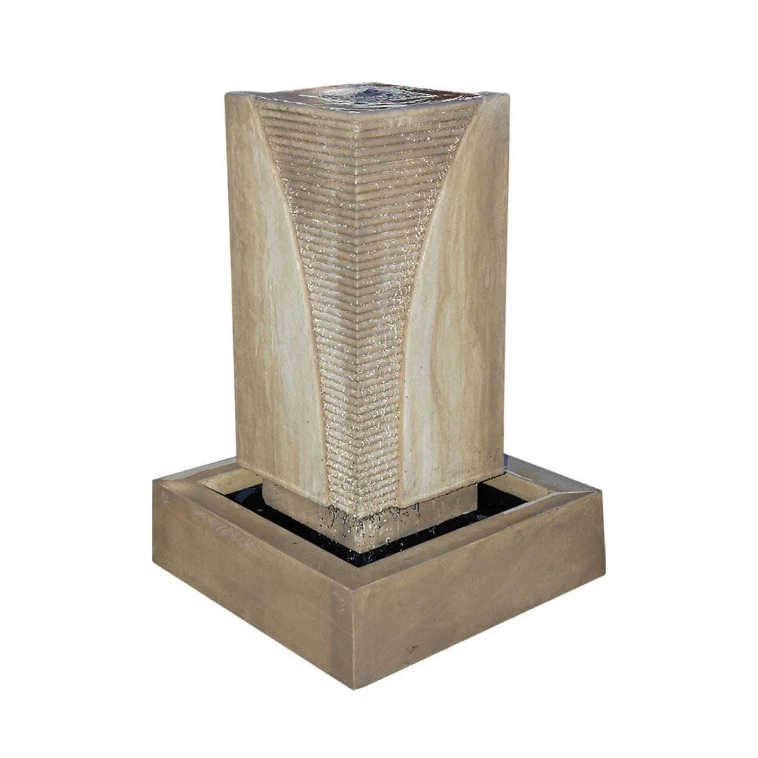 Ribbed Monolith Fountain in GFRC by Gist G-RMON - Majestic Fountains