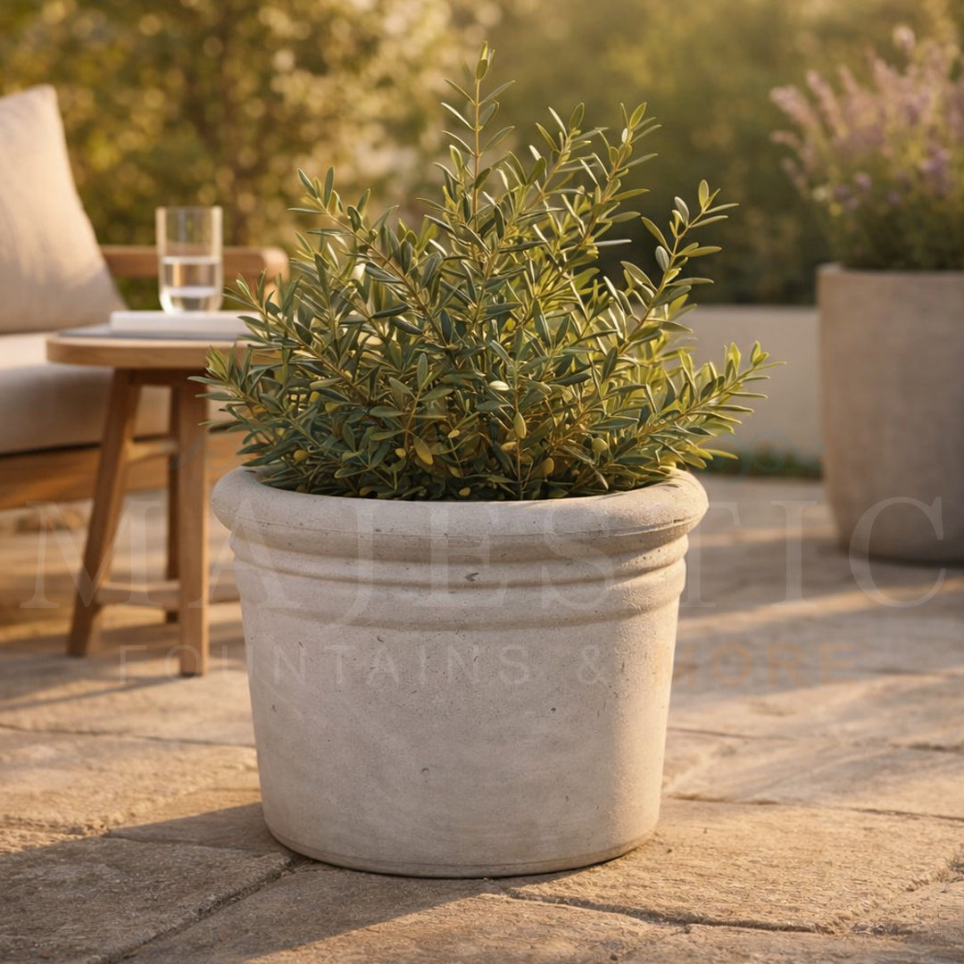 Ribbed Planter - Majestic Fountains
